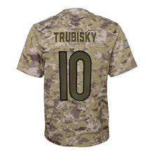 Load image into Gallery viewer, Youth Chicago Bears Mitchell Trubisky Nike Camo Salute to Service Game Jersey