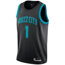 Load image into Gallery viewer, Malik Monk Charlotte Hornets Jordan Black Swingman City Edition Jersey 2018 - 2019