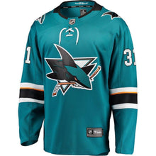 Load image into Gallery viewer, Martin Jones San Jose Sharks Player Swingman Jersey