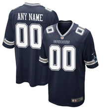 Load image into Gallery viewer, Youth Dallas Cowboys Nike Navy Custom Game Jersey
