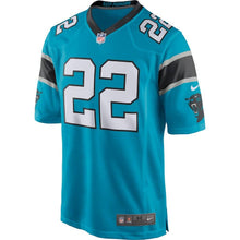 Load image into Gallery viewer, Youth Carolina Panthers Christian McCaffrey Nike Black/Blue Game Jersey