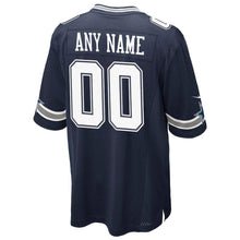 Load image into Gallery viewer, Youth Dallas Cowboys Nike Navy Custom Game Jersey
