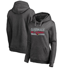 Load image into Gallery viewer, Women's Arizona Cardinals NFL Pro Line by Fanatics Branded Charcoal Plus Sizes First String Pullover Hoodie