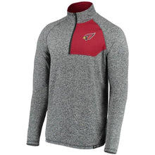 Load image into Gallery viewer, Men's Arizona Cardinals NFL Pro Line by Fanatics Branded Heathered Charcoal Static Synthetic Quarter-Zip Pullover Jacket