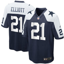Load image into Gallery viewer, Youth Dallas Cowboys Ezekiel Elliott Nike Navy Alternate Game Jersey