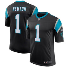 Load image into Gallery viewer, Youth Carolina Panthers Cam Newton Nike Black/Blue Classic Limited Player Jersey