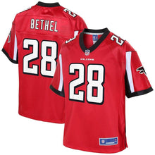 Load image into Gallery viewer, Youth Atlanta Falcons Justin Bethel NFL Pro Line Red Player Jersey