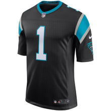 Load image into Gallery viewer, Youth Carolina Panthers Cam Newton Nike Black/Blue Classic Limited Player Jersey