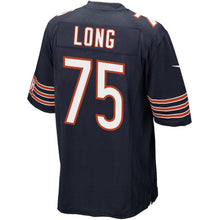 Load image into Gallery viewer, Youth Chicago Bears Kyle Long Nike Navy Blue Team Color Game Jersey