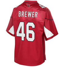 Load image into Gallery viewer, Youth Arizona Cardinals Aaron Brewer NFL Pro Line Cardinal Team Color Player Jersey