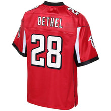 Load image into Gallery viewer, Youth Atlanta Falcons Justin Bethel NFL Pro Line Red Player Jersey