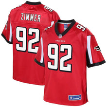 Load image into Gallery viewer, Youth Atlanta Falcons Justin Zimmer NFL Pro Line Red Player Jersey