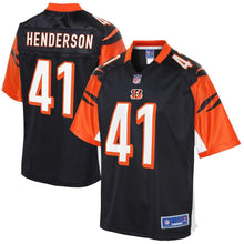 Load image into Gallery viewer, Youth Cincinnati Bengals Trayvon Henderson NFL Pro Line Black Player Jersey