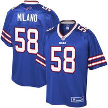 Load image into Gallery viewer, Youth Buffalo Bills Matt Milano NFL Pro Line Royal Player Jersey