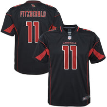 Load image into Gallery viewer, Youth Arizona Cardinals Larry Fitzgerald Nike Black Color Rush Game Jersey