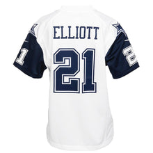 Load image into Gallery viewer, Youth Dallas Cowboys Ezekiel Elliott Nike White Color Rush Game Jersey