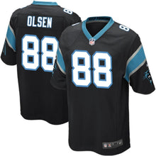 Load image into Gallery viewer, Youth Carolina Panthers Greg Olsen Nike Black Team Color Game Jersey