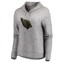 Load image into Gallery viewer, Women's Arizona Cardinals NFL Pro Line by Fanatics Branded Heathered Gray Cozy Collection Prestige Pullover Hoodie