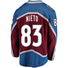 Load image into Gallery viewer, Matt Nieto Colorado Avalanche Player Swingman Jersey