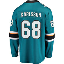 Load image into Gallery viewer, Melker Karlsson San Jose Sharks Player Swingman Jersey