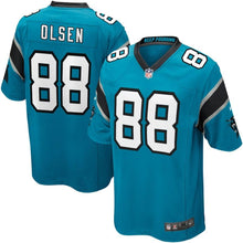 Load image into Gallery viewer, Youth Carolina Panthers Greg Olsen Nike Black Team Color Game Jersey