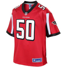 Load image into Gallery viewer, Youth Atlanta Falcons Brooks Reed NFL Pro Line Red Team Color Player Jersey