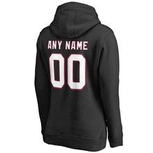Load image into Gallery viewer, Women's Arizona Cardinals NFL Pro Line Black Personalized Name &amp; Number Logo Pullover Hoodie
