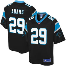 Load image into Gallery viewer, Youth Carolina Panthers Mike Adams NFL Pro Line Black Player Jersey
