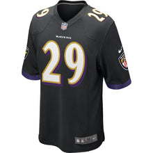 Load image into Gallery viewer, Youth Baltimore Ravens Justin Forsett Nike Black/Purple Game Jersey