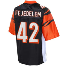 Load image into Gallery viewer, Youth Cincinnati Bengals Clayton Fejedelem NFL Pro Line Black Player Jersey