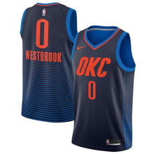 Load image into Gallery viewer, Russell Westbrook Oklahoma City Thunder Black Swingman Jersey 2018 - 2019
