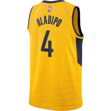 Load image into Gallery viewer, Victor Oladipo Indiana Pacers Yellow Swingman Jersey 2018 - 2019