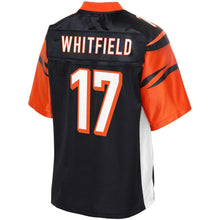 Load image into Gallery viewer, Youth Cincinnati Bengals Kermit Whitfield NFL Pro Line Black Player Jersey