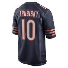 Load image into Gallery viewer, Youth Chicago Bears Mitchell Trubisky Nike Navy Game Jersey