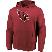 Load image into Gallery viewer, Men's Arizona Cardinals Majestic Cardinal Line of Scrimmage Pullover Hooded Sweatshirt