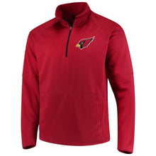 Load image into Gallery viewer, Men's Arizona Cardinals G-III Sports by Carl Banks Cardinal Challenge Microfleece Quarter-Zip Jacket
