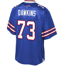 Load image into Gallery viewer, Youth Buffalo Bills Dion Dawkins NFL Pro Line Royal Player Jersey