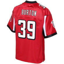 Load image into Gallery viewer, Youth Atlanta Falcons Deante Burton NFL Pro Line Red Player Jersey