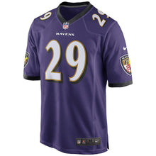 Load image into Gallery viewer, Youth Baltimore Ravens Justin Forsett Nike Black/Purple Game Jersey