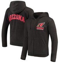 Load image into Gallery viewer, Men's Arizona Cardinals Heathered Charcoal Quarterback Full-Zip Hoodie