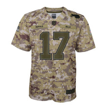 Load image into Gallery viewer, Youth Buffalo Bills Josh Allen Nike Camo Salute to Service Game Jersey