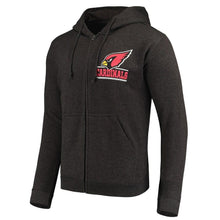 Load image into Gallery viewer, Men's Arizona Cardinals Heathered Charcoal Quarterback Full-Zip Hoodie