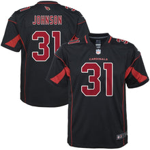 Load image into Gallery viewer, Youth Arizona Cardinals David Johnson Nike Black Color Rush Game Jersey