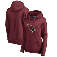 Load image into Gallery viewer, Women's Arizona Cardinals NFL Pro Line by Fanatics Branded Cardinal Splatter Logo Pullover Hoodie