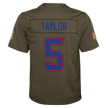 Load image into Gallery viewer, Youth Buffalo Bills Tyrod Taylor Nike Olive Salute to Service Game Jersey