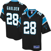 Load image into Gallery viewer, Youth Carolina Panthers Rashaan Gaulden NFL Pro Line Black Player Jersey