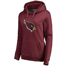 Load image into Gallery viewer, Women's Arizona Cardinals NFL Pro Line by Fanatics Branded Cardinal Splatter Logo Pullover Hoodie