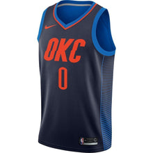 Load image into Gallery viewer, Russell Westbrook Oklahoma City Thunder Black Swingman Jersey 2018 - 2019
