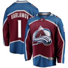 Load image into Gallery viewer, Semyon Varlamov Colorado Avalanche Player Swingman Jersey