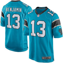 Load image into Gallery viewer, Youth Carolina Panthers Kelvin Benjamin Nike Black/Blue Team Color Game Jersey